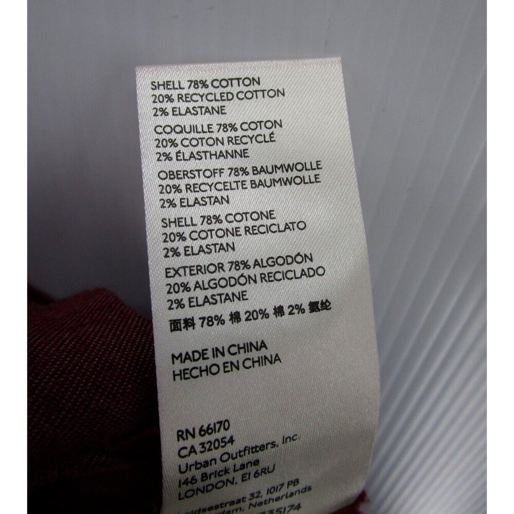 Anthropologie Red Pants with Patterned Trim - Picture 10 of 11
